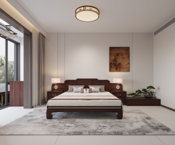 New Chinese Style Bedroom-ID:194191936