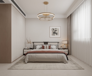 New Chinese Style Bedroom-ID:295037987