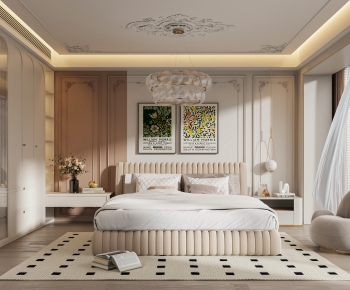 French Style Bedroom-ID:718621976