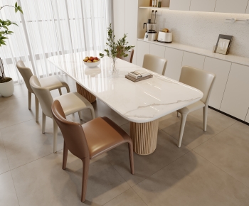 Modern Dining Table And Chairs-ID:693603991