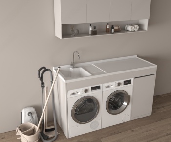 Modern Laundry Cabinet-ID:850897077
