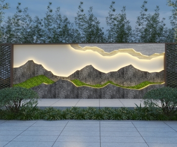 New Chinese Style Landscape Wall-ID:327289108