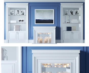 Simple European Style Decorative Cabinet-ID:816761974