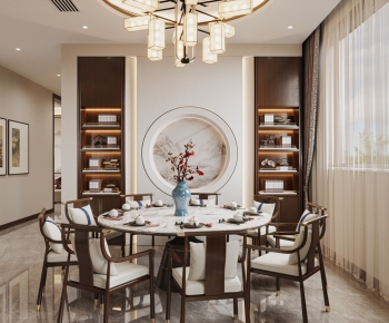 New Chinese Style Dining Room-ID:805943016