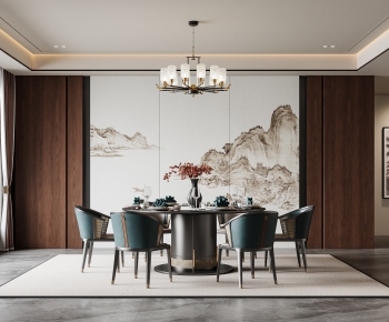 New Chinese Style Dining Room-ID:483612063