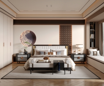 New Chinese Style Bedroom-ID:252115968