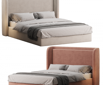 Modern Double Bed-ID:373064043