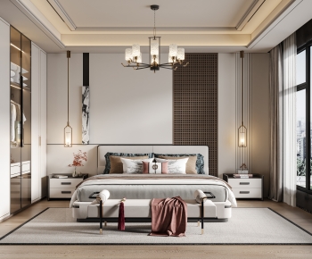 New Chinese Style Bedroom-ID:262054922