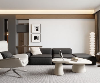 Modern A Living Room-ID:734355932