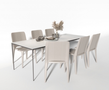 Modern Dining Table And Chairs-ID:520890954