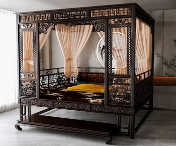 Chinese Style Double Bed-ID:415101182