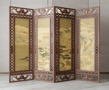 New Chinese Style Wooden Screen Partition-ID:882014997