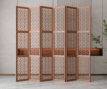 New Chinese Style Wooden Screen Partition-ID:800436029
