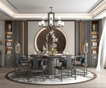 New Chinese Style Dining Room-ID:472400906