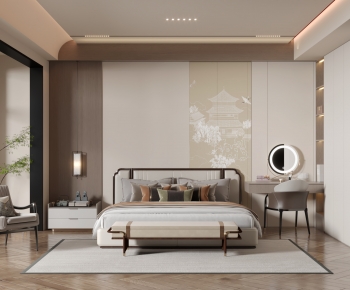 New Chinese Style Bedroom-ID:472906113
