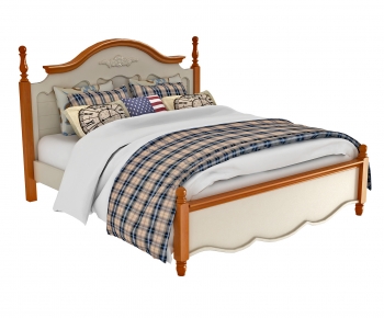 American Style Double Bed-ID:119371898