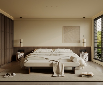 Wabi-sabi Style Bedroom-ID:372431048