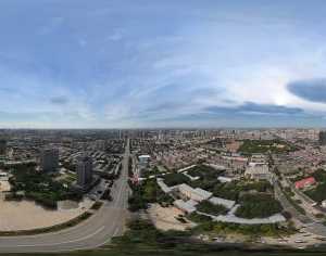 白天城市鸟瞰建筑全景HDR-ID:806140941