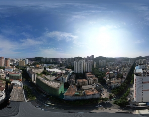 白天城市小区社区全景HDR-ID:216243034