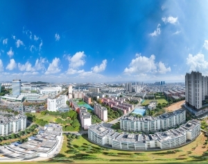 白天城市鸟瞰建筑全景HDR-ID:5933288