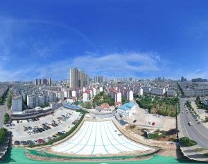 白天城市小区社区全景HDR-ID:851834068