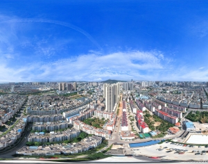 白天城市鸟瞰建筑全景HDR-ID:962980035