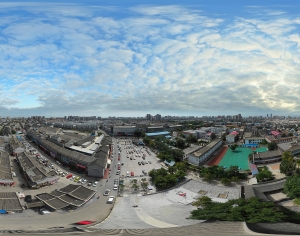 白天城市生态绿化全景HDR-ID:550571929