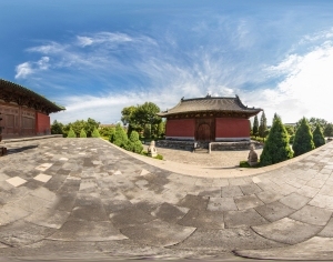 寺庙绿化风景HDR-ID:5933485