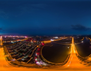 城市夜景HDR-ID:727458007