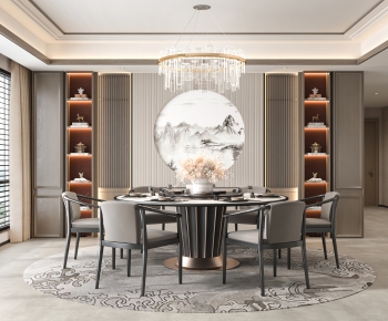 New Chinese Style Dining Room-ID:769093991