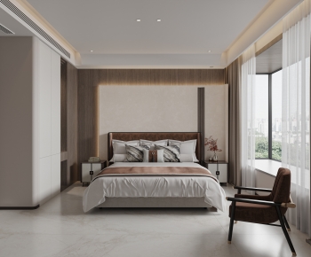 New Chinese Style Bedroom-ID:723867898