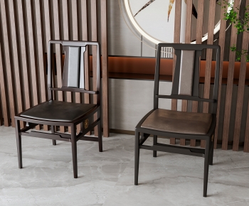 新中式实木餐椅-ID:627408987