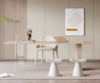 Modern Computer Desk And Chair-ID:749743941