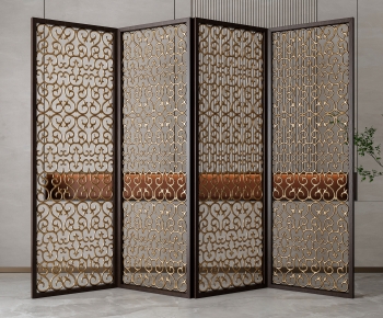 New Chinese Style Metal Screen Partition-ID:299777982