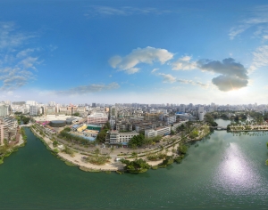 白天城市生态绿化全景HDR-ID:828583008