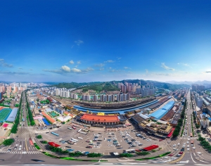 白天城市生态绿化全景HDR-ID:705599072