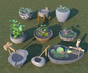 New Chinese Style Garden-ID:375874043