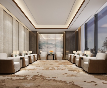 New Chinese Style Office Living Room-ID:894095903
