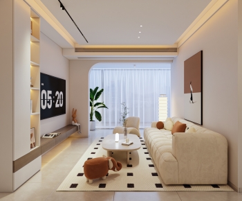 Modern A Living Room-ID:457673078