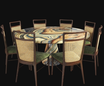 Modern Dining Table And Chairs-ID:630550493