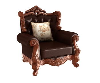 European Style Single Sofa-ID:387550123