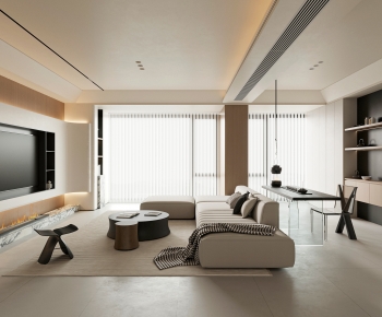 Modern A Living Room-ID:709234959