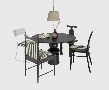 Wabi-sabi Style Dining Table And Chairs-ID:661274916