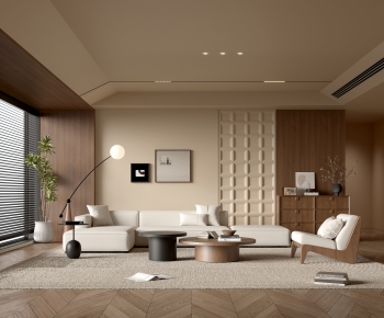Wabi-sabi Style A Living Room-ID:986311911
