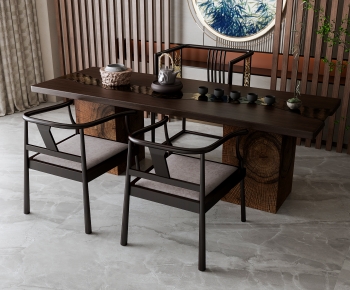 新中式茶桌椅组合-ID:212429057