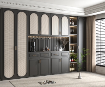 French Style Wine Cabinet-ID:581719964