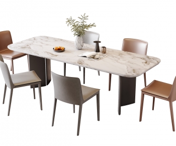 Modern Dining Table And Chairs-ID:202477938