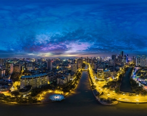 城市夜景HDR-ID:958388096