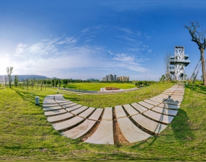 绿茵草地休闲公园全景HDR-ID:296793946
