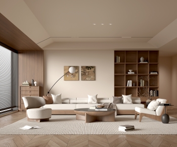 Wabi-sabi Style A Living Room-ID:945869926